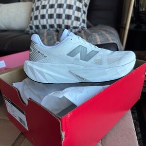 New Balance White FuelCell Rebel v5 Running Shoes